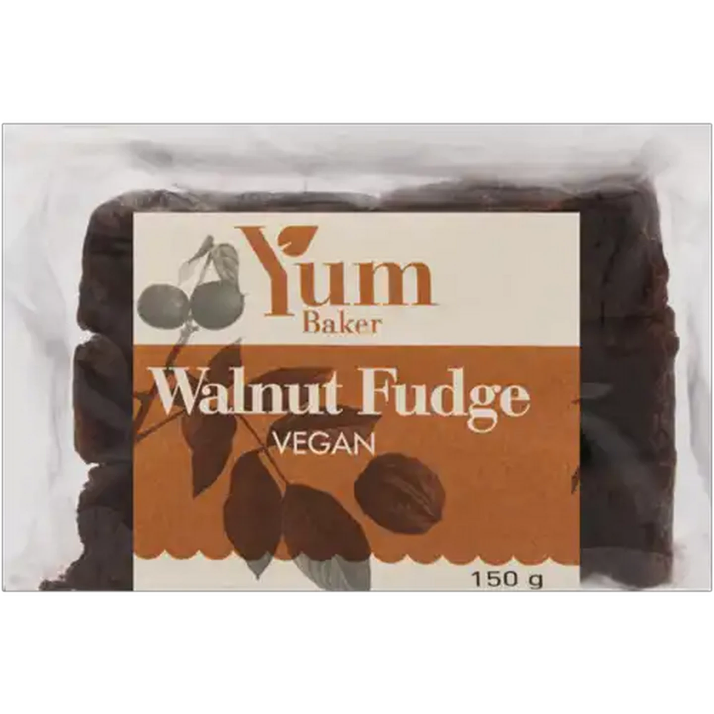 Image of Yum Baker Vegan Walnut Fudge 150g