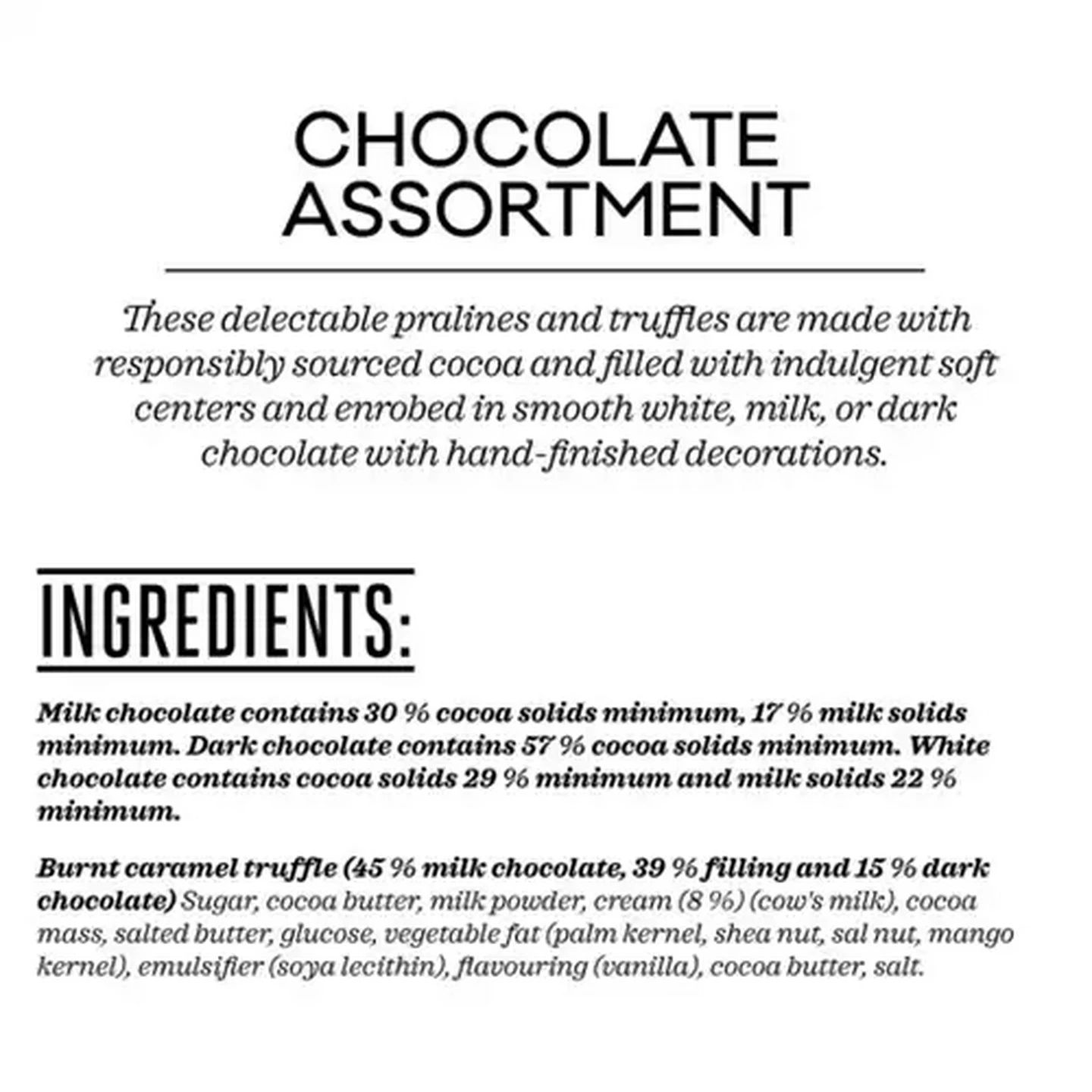 Image of Forage And Feast Chocolate Praline Assortment 16 Pack