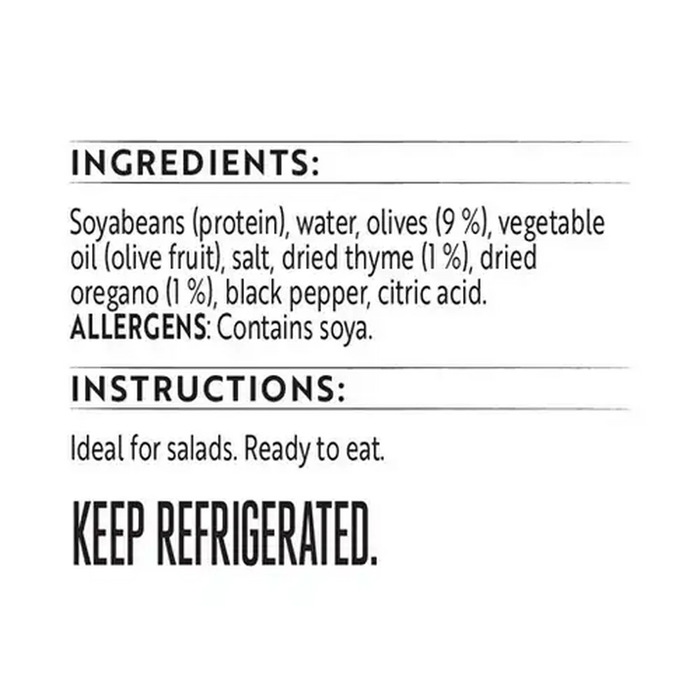 Image of Simple Truth Plant-Based Olive & Herb Salad Block 100g