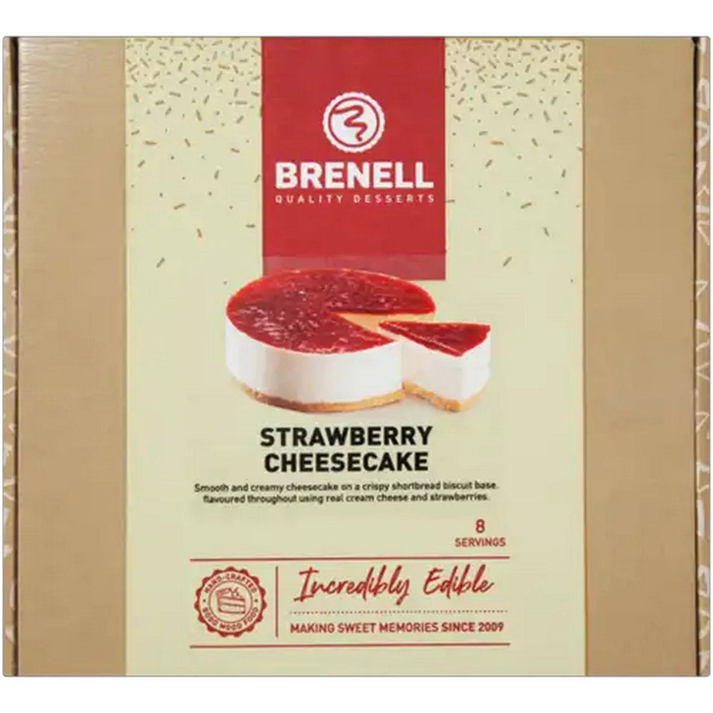 Image of Brenell Strawberry Cheesecake 18cm