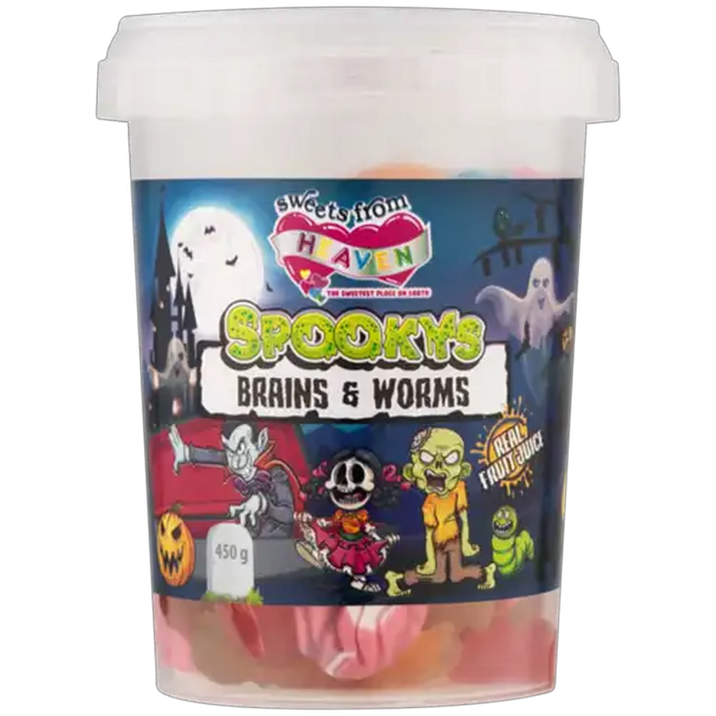 Image of Sweets From Heaven Spooky's Brains & Worms Gummies 450g