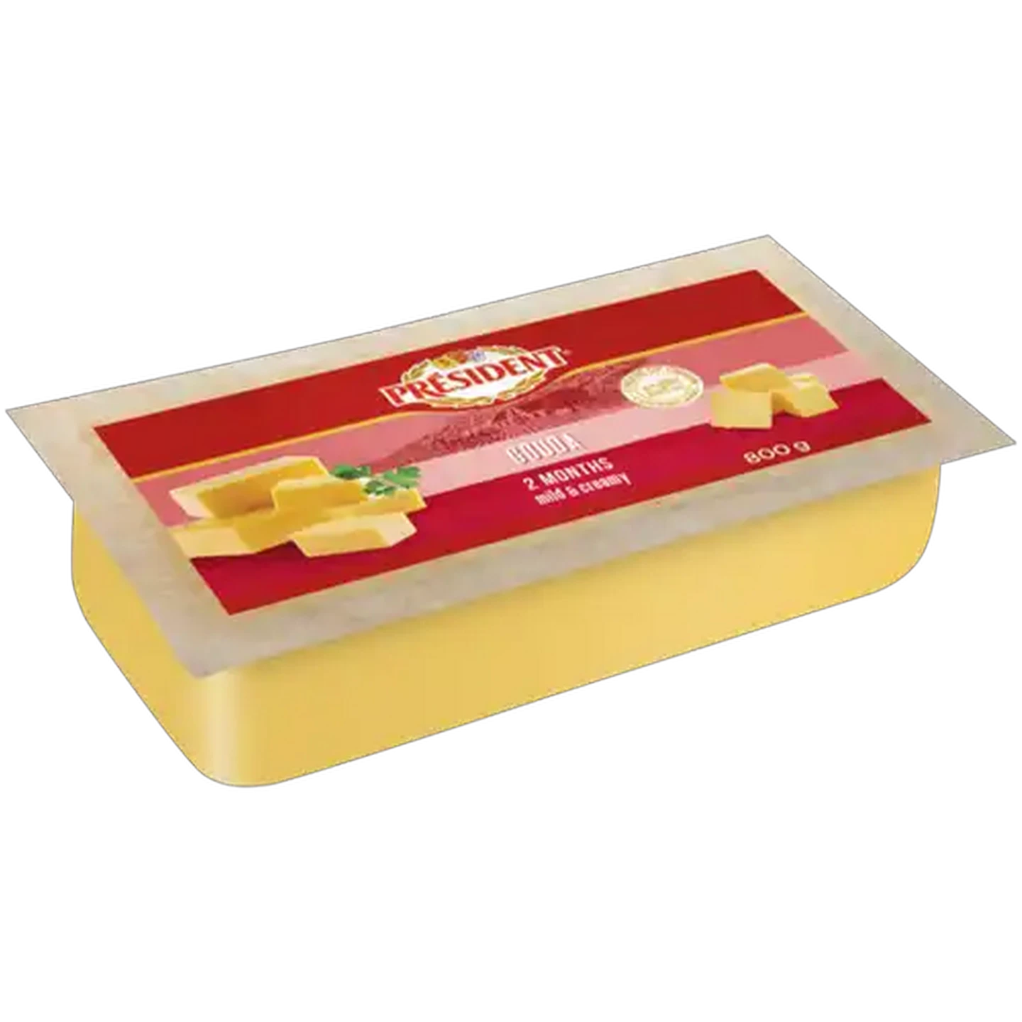 Image of Président 2 Months Mild & Creamy Gouda Cheese 800g
