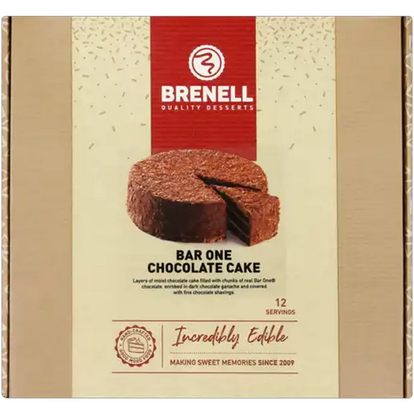 Image of Brenell Frozen Bar One Chocolate Cake 18cm