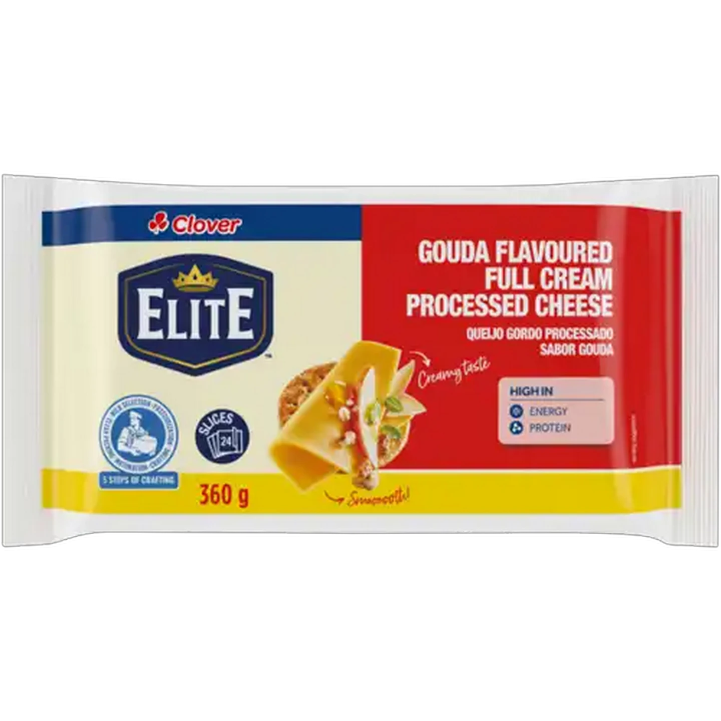 Image of Clover Gouda Flavoured Full Cream Processed Cheese Slices 360g