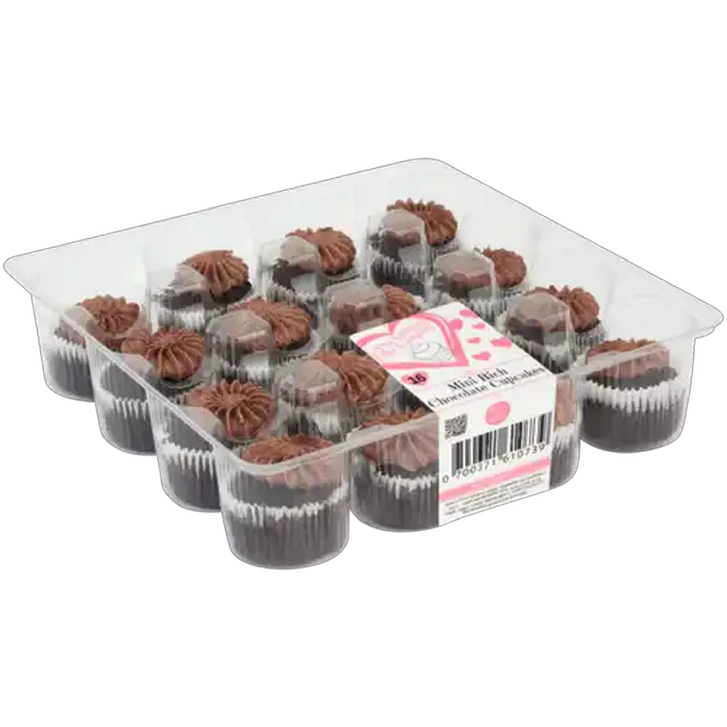 Image of The Little Cake Company Mini Rich Chocolate Cupcakes 16 Pack