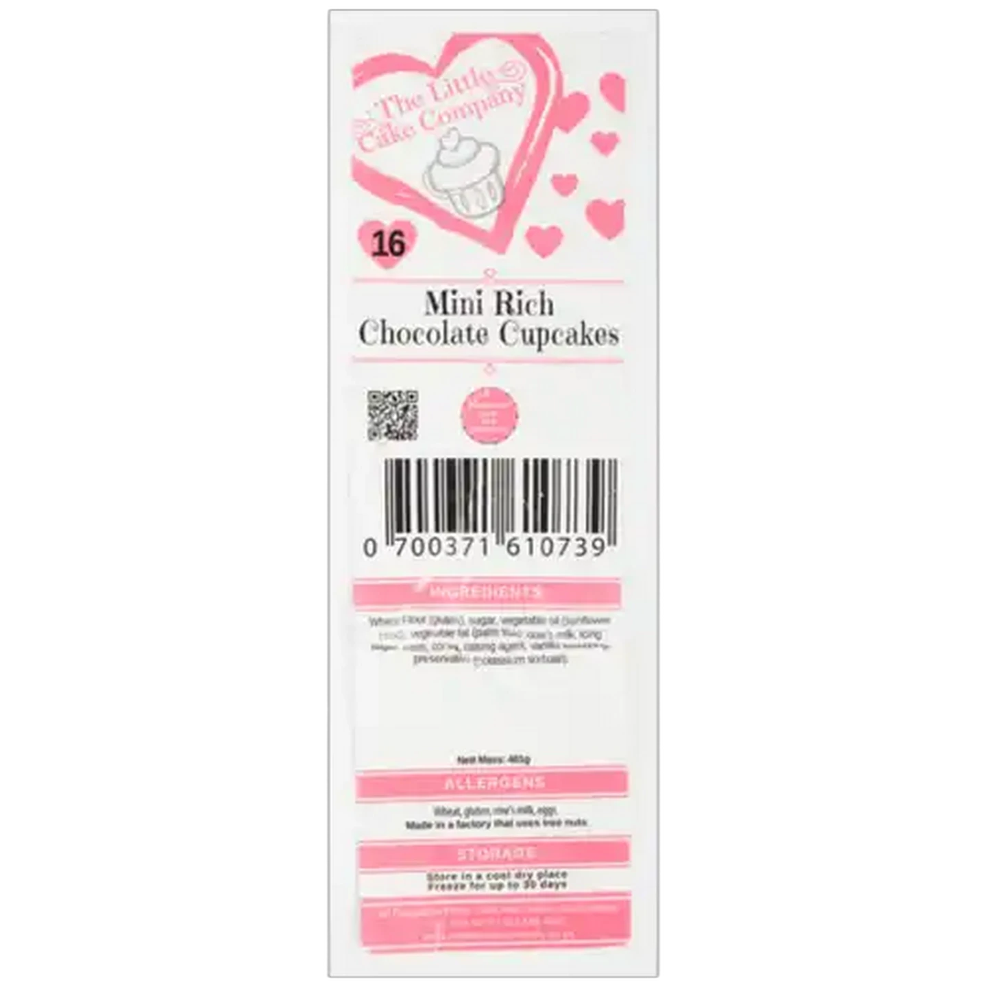 Image of The Little Cake Company Mini Rich Chocolate Cupcakes 16 Pack