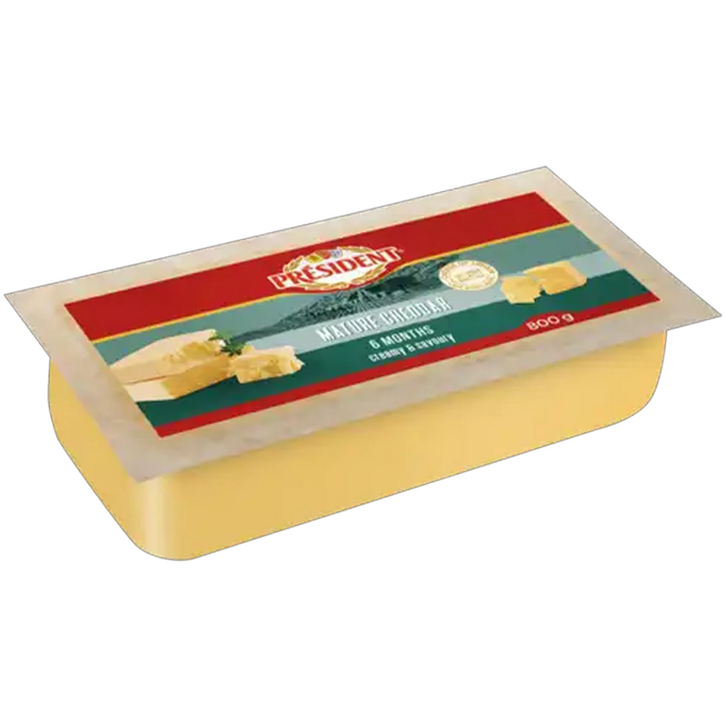 Image of Président 6 Months Creamy & Savoury Mature Cheddar Cheese 800g
