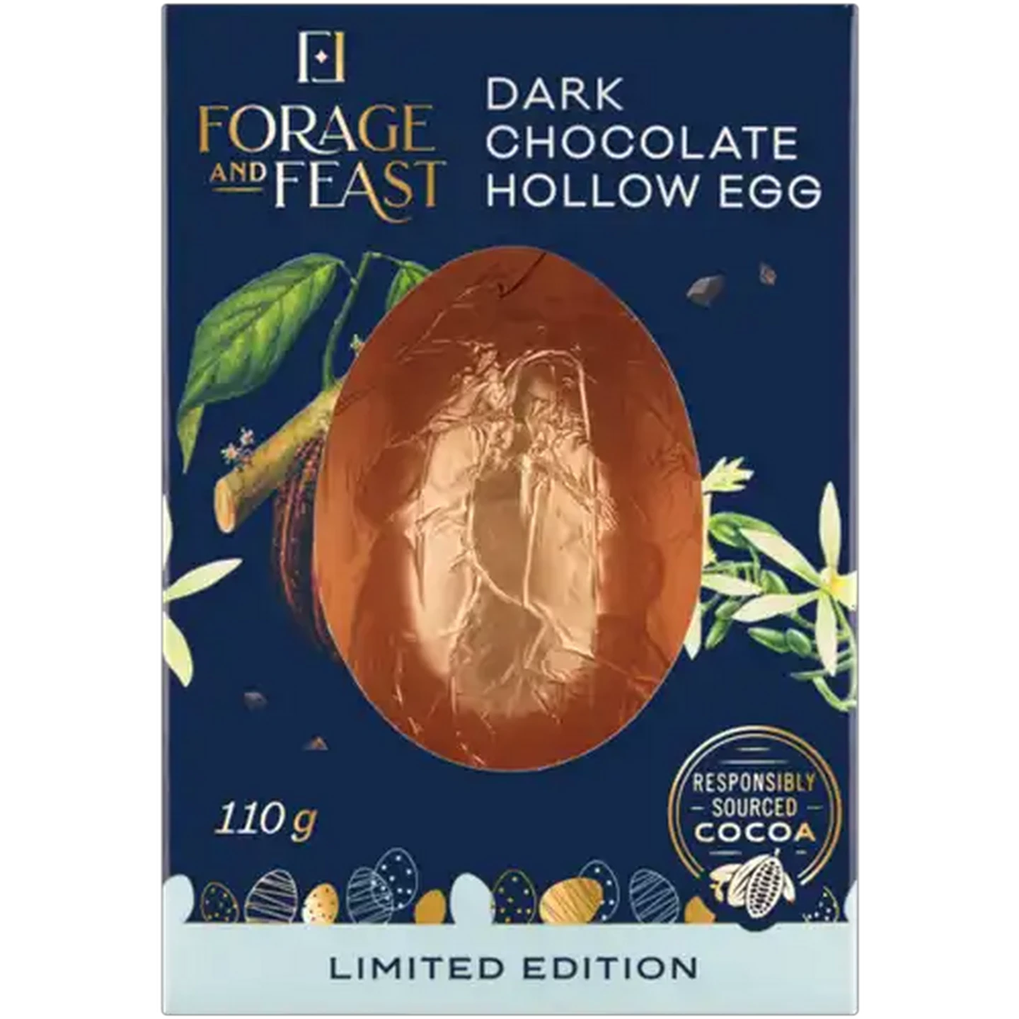 Image of Forage And Feast Limited Edition Dark Chocolate Hollow Egg 110g