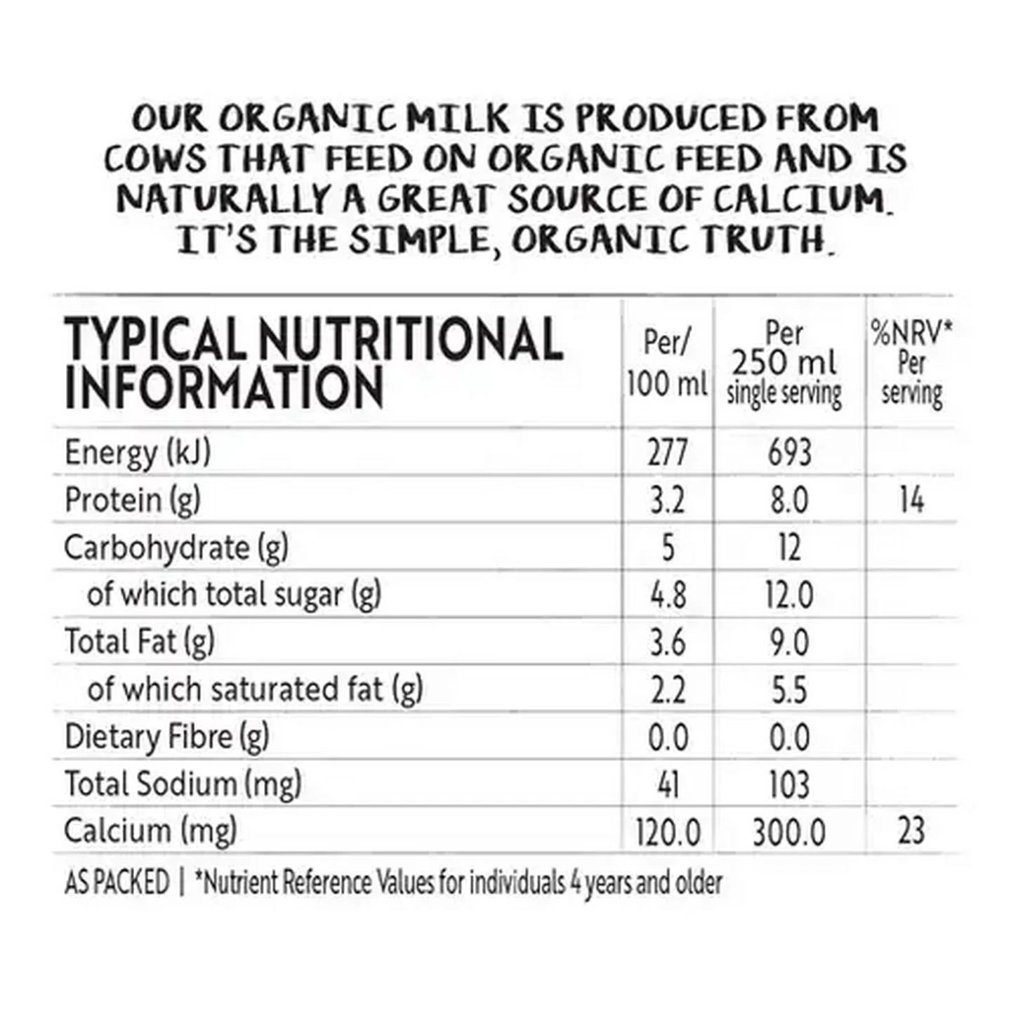 Image of Simple Truth Organic Full Cream Milk 1L