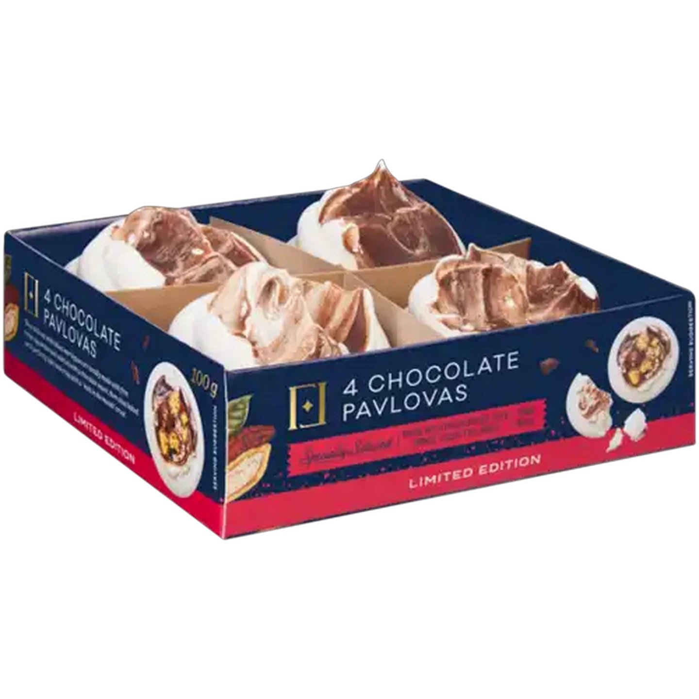 Image of Forage And Feast Limited Edition Chocolate Pavlovas 4 Pack