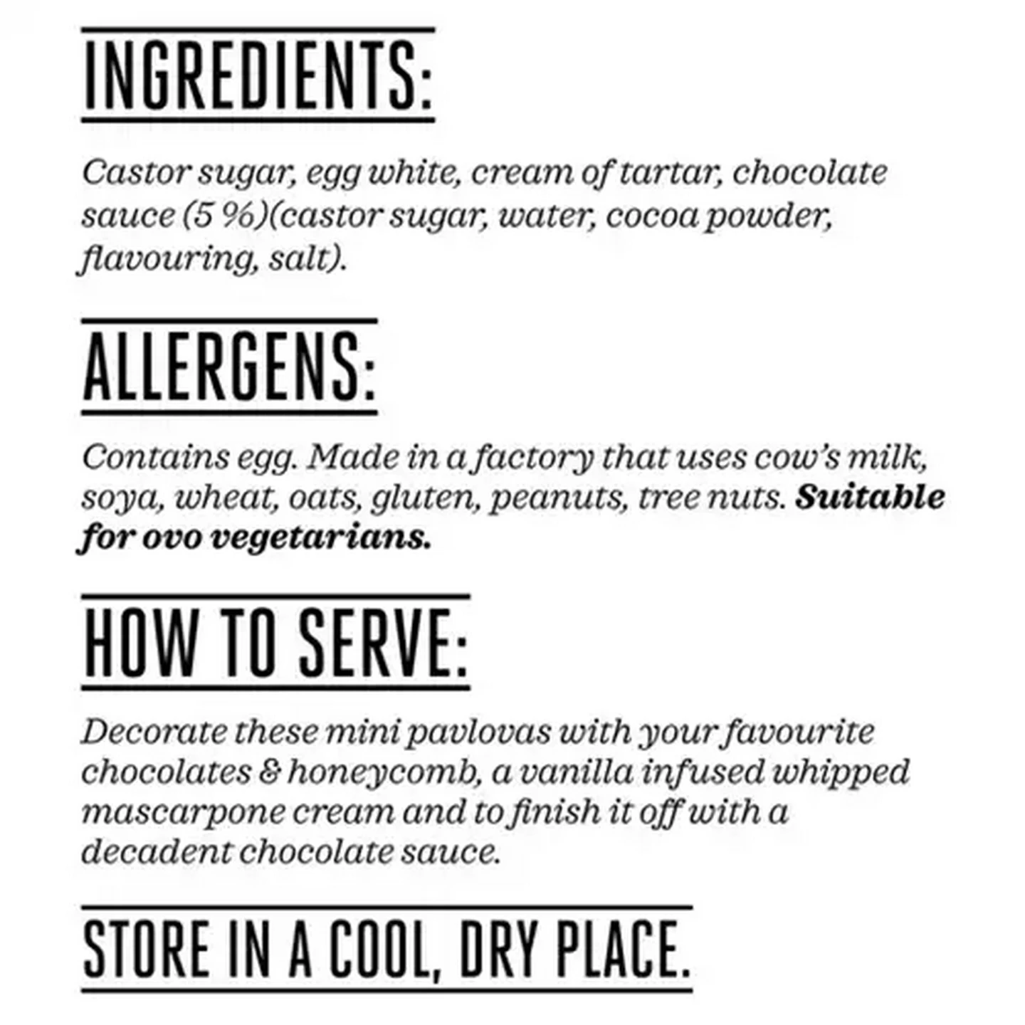 Image of Forage And Feast Limited Edition Chocolate Pavlovas 4 Pack