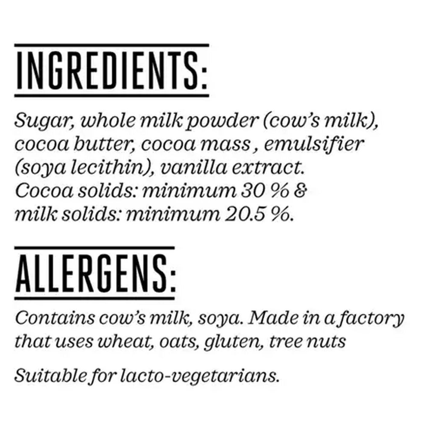 Image of Forage And Feast 30% Milk Chocolate Slab 100g