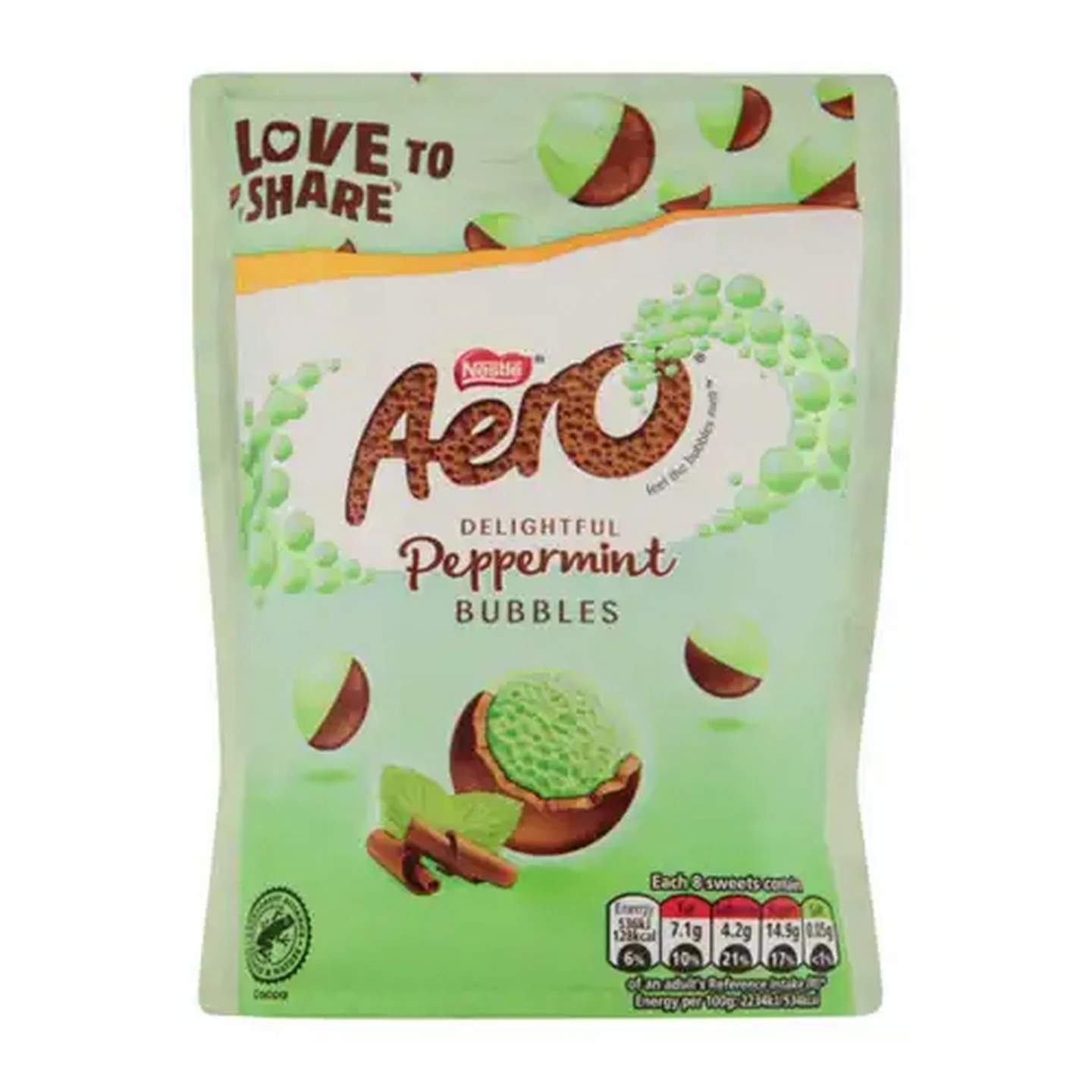 Image of Aero Peppermint Bubbles 92g