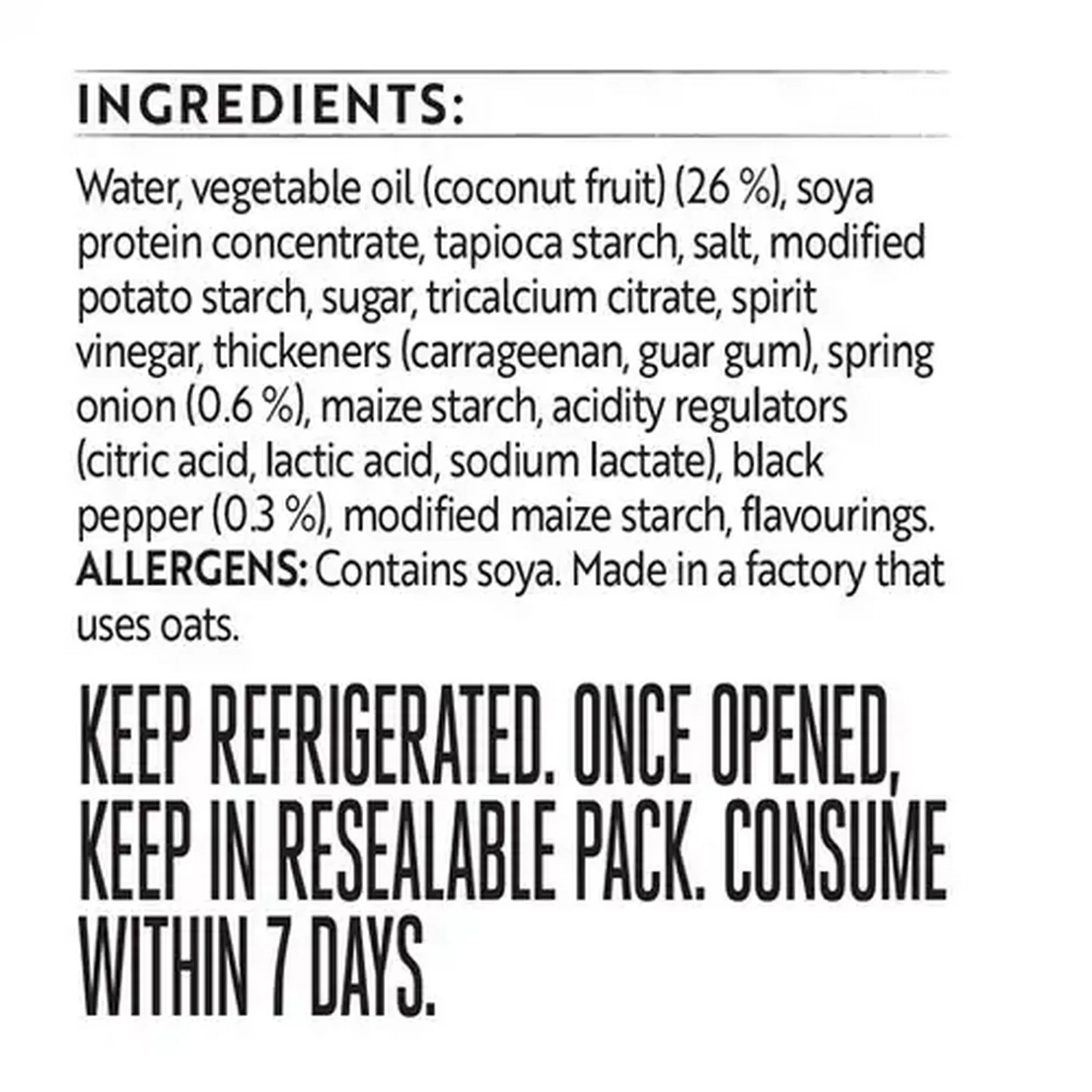 Image of Simple Truth Cream Spring Onion, Black Pepper & Coconut Oil Vegan Cheese 255g