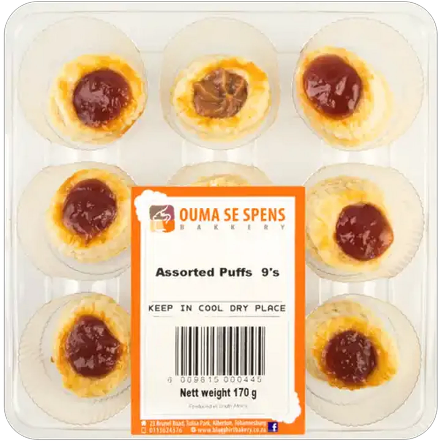 Image of Ouma Se Spens Bakery Assorted Puffs 9 Piece