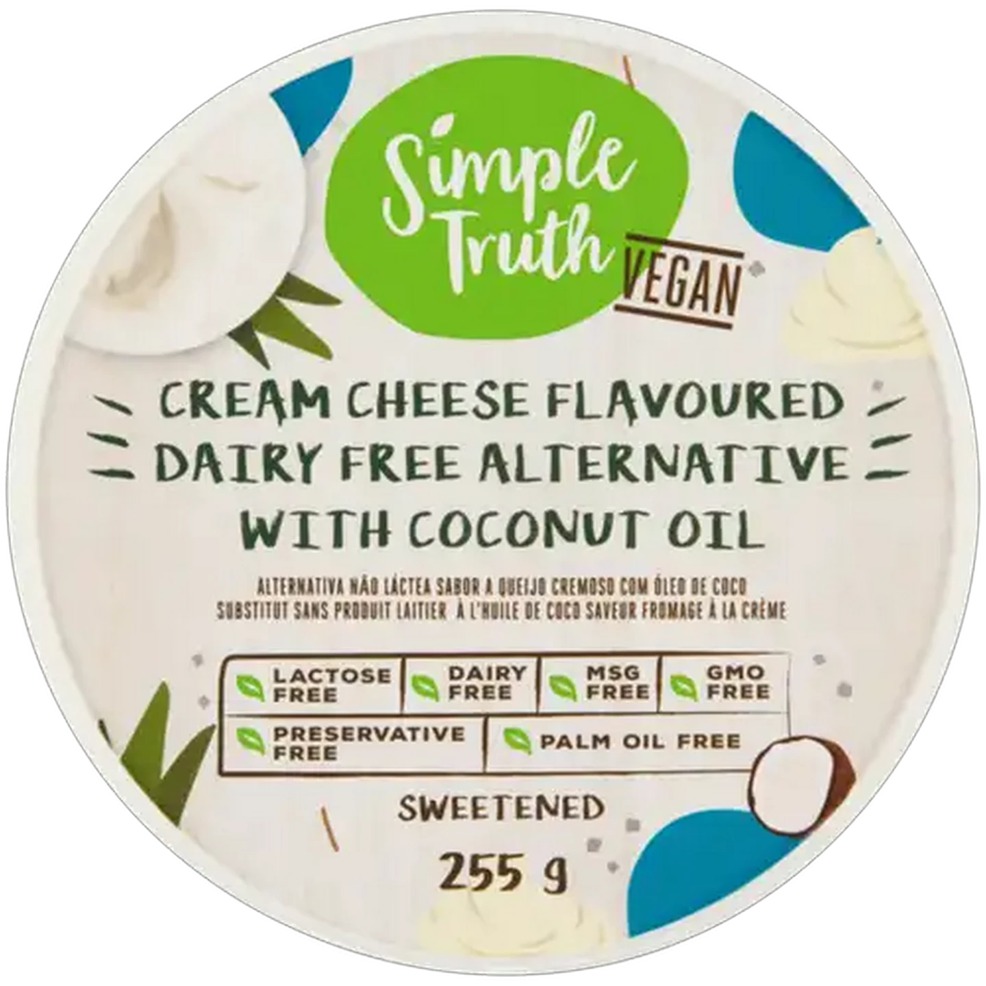 Image of Simple Truth Coconut Oil Vegan Cream Cheese 255g