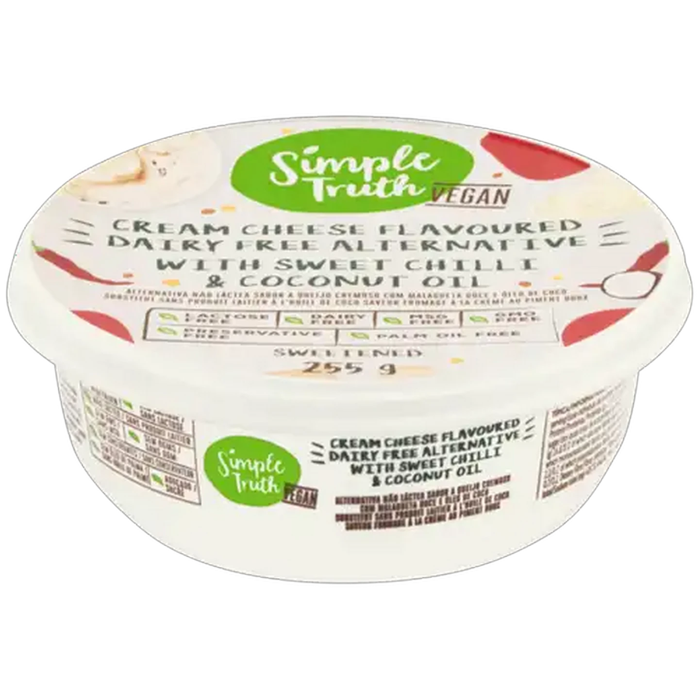 Image of Simple Truth Sweet Chili & Coconut Oil Vegan Cream Cheese 255g