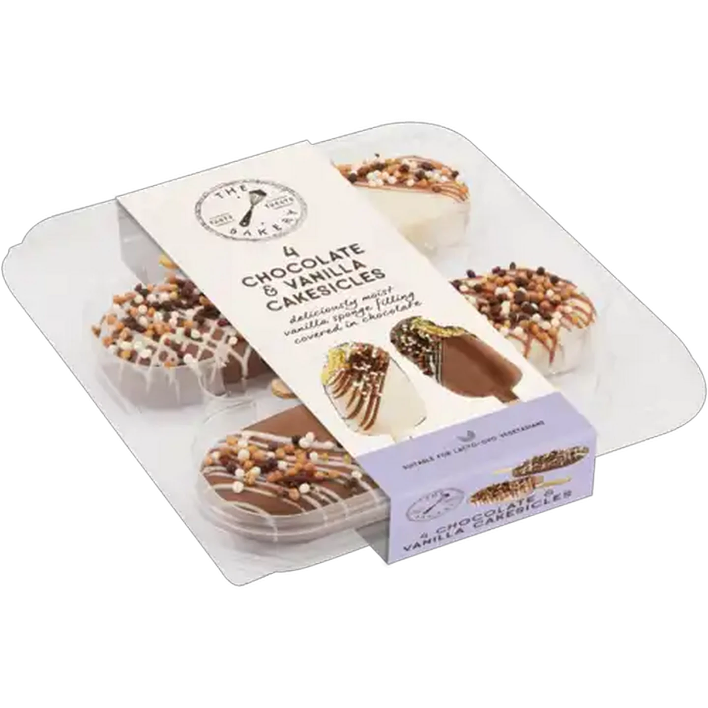 Image of The Bakery Chocolate & Vanilla Cakesicles 4 Pack