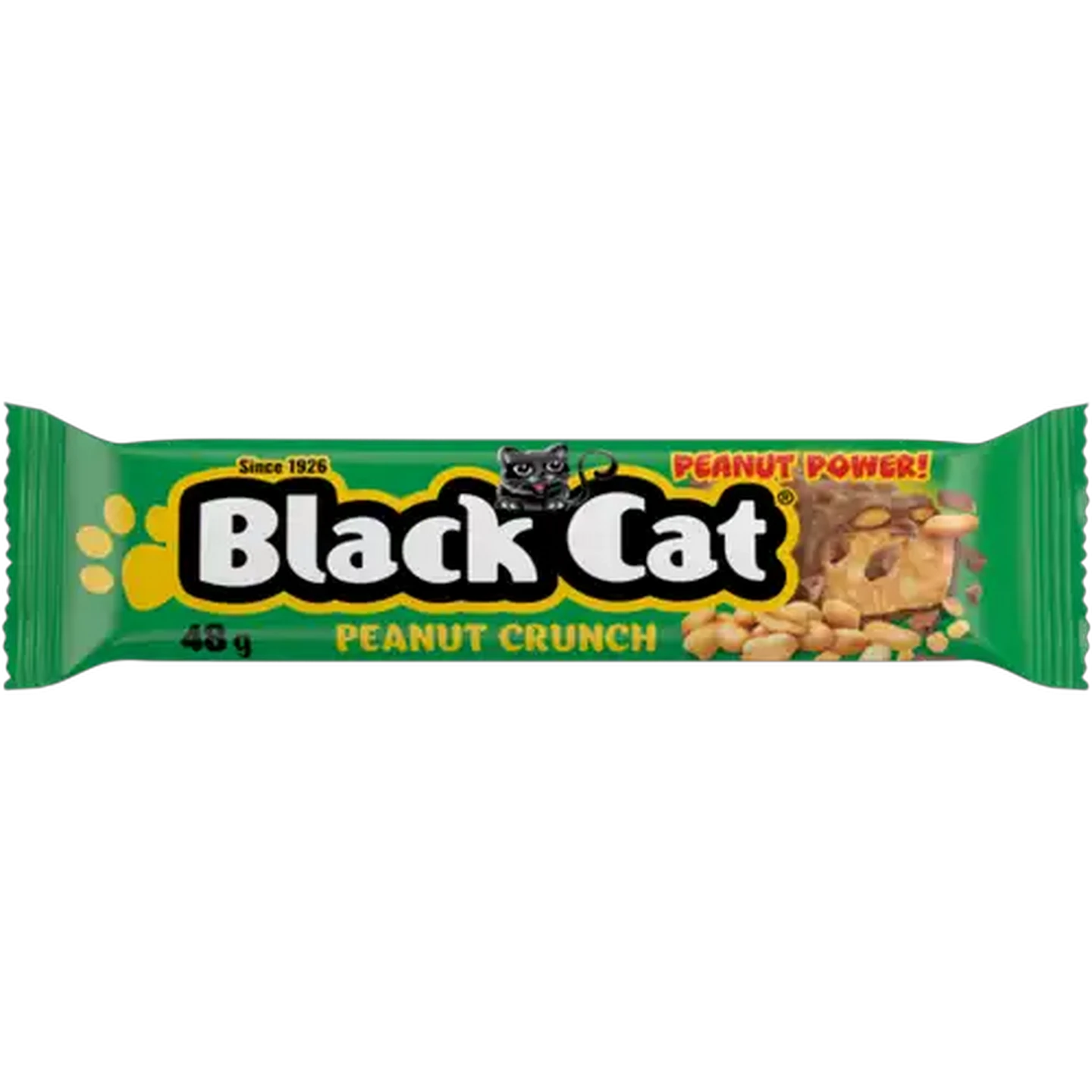 Image of Black Cat Peanut Crunch Chocolate Bar 48g