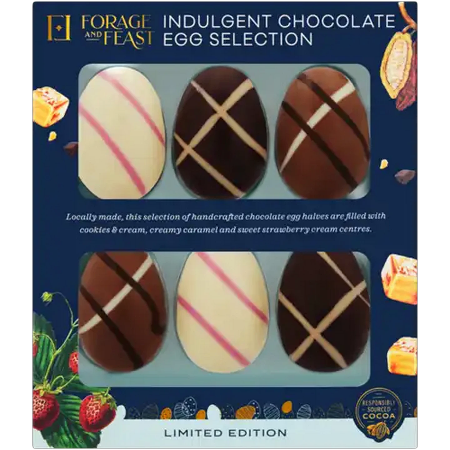 Image of Forage And Feast Indulgent Chocolate Egg Selection 65g