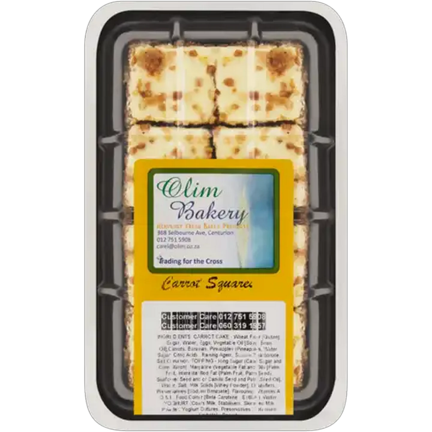 Image of Olim Bakery Carrot Squares 330g