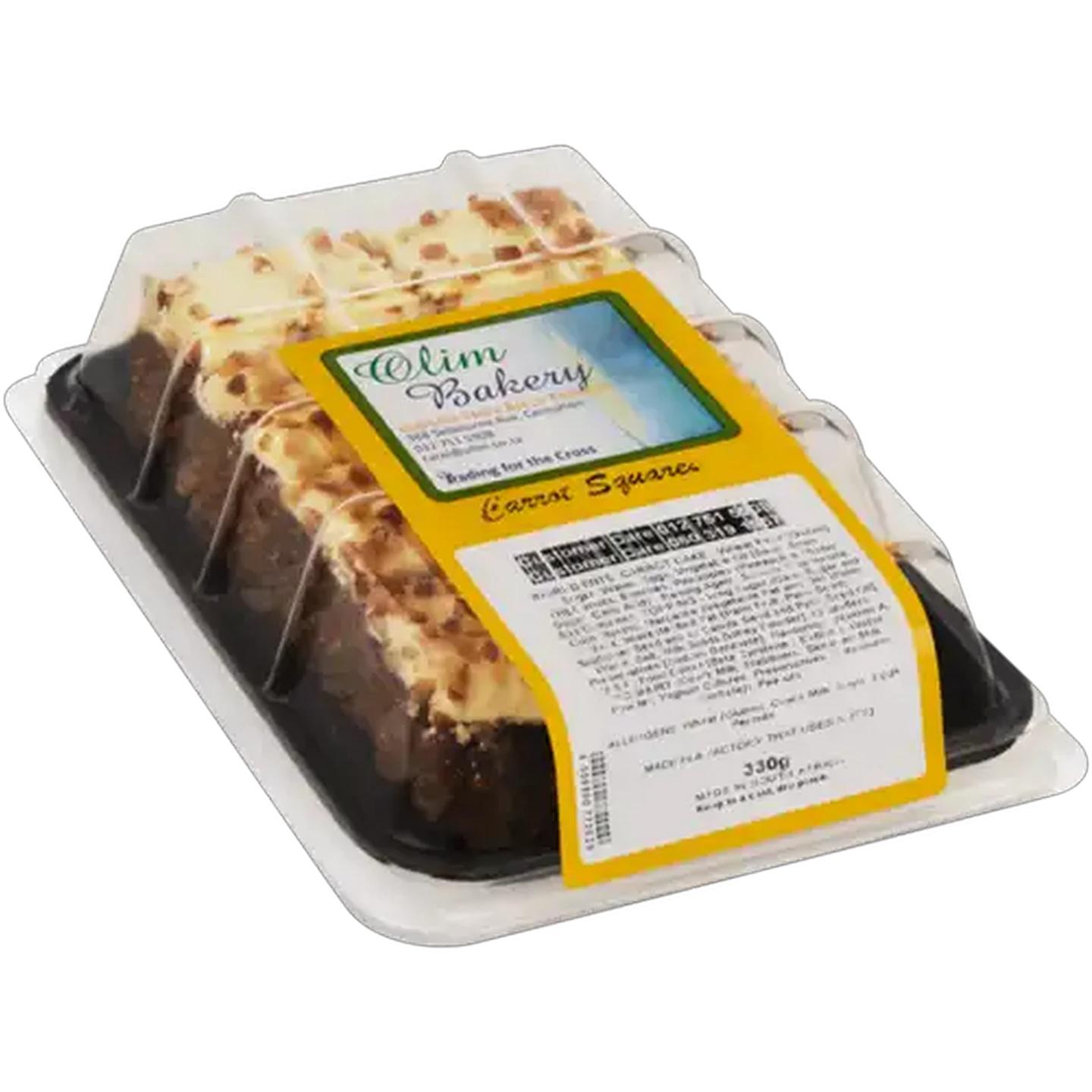 Image of Olim Bakery Carrot Squares 330g