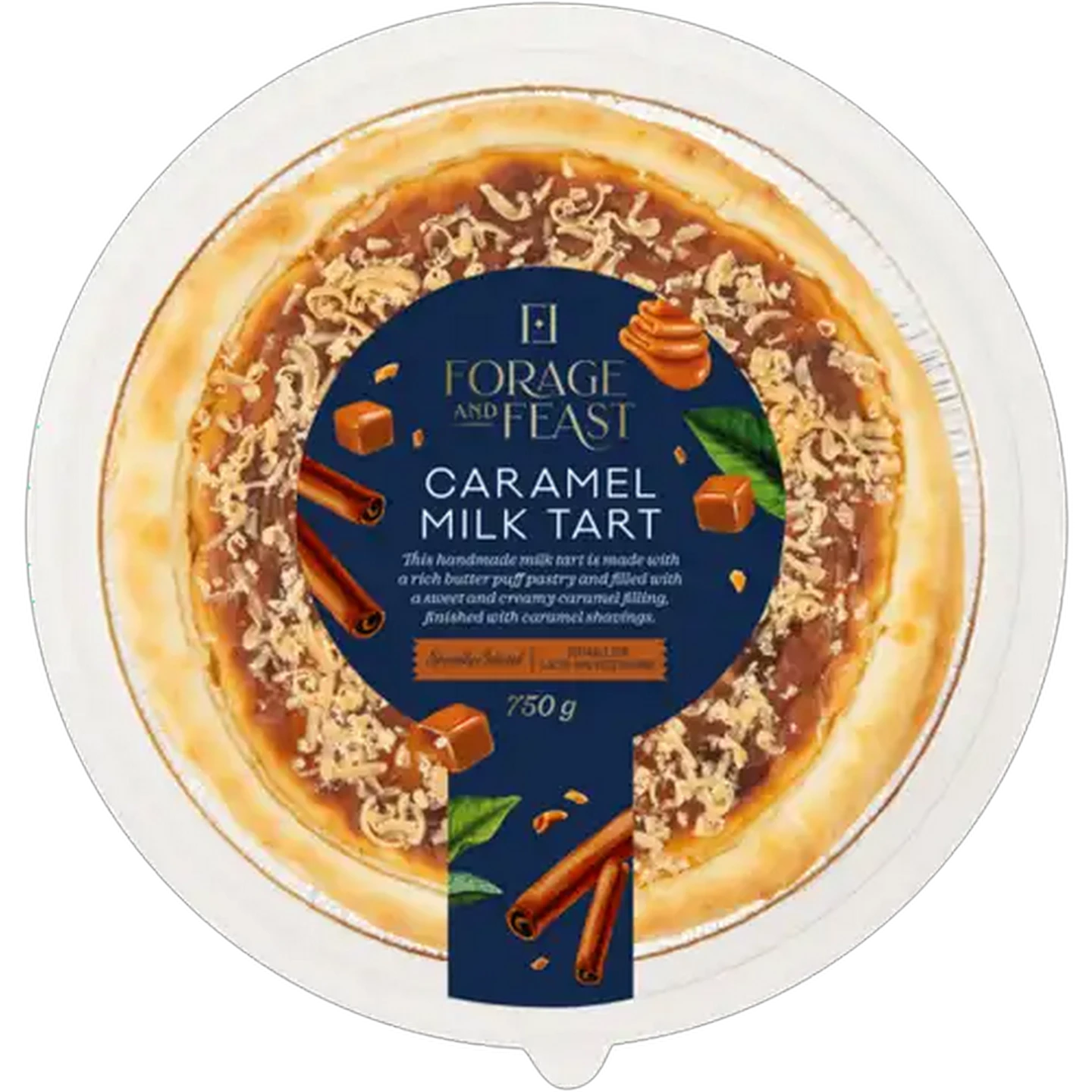 Image of Forage And Feast Caramel Milk Tart 750g