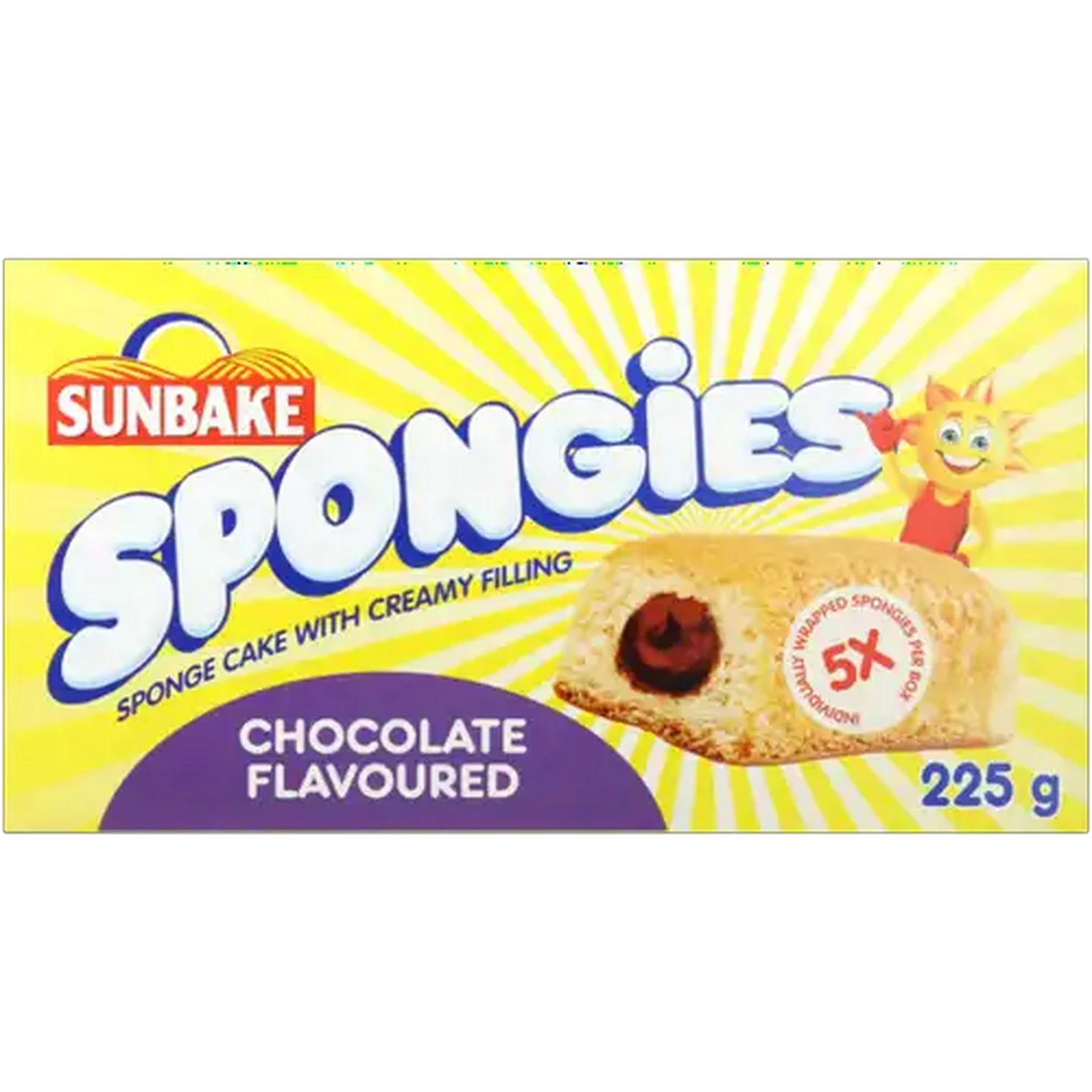 Image of Sunbake Mini Chocolate Spongies 5 Pack