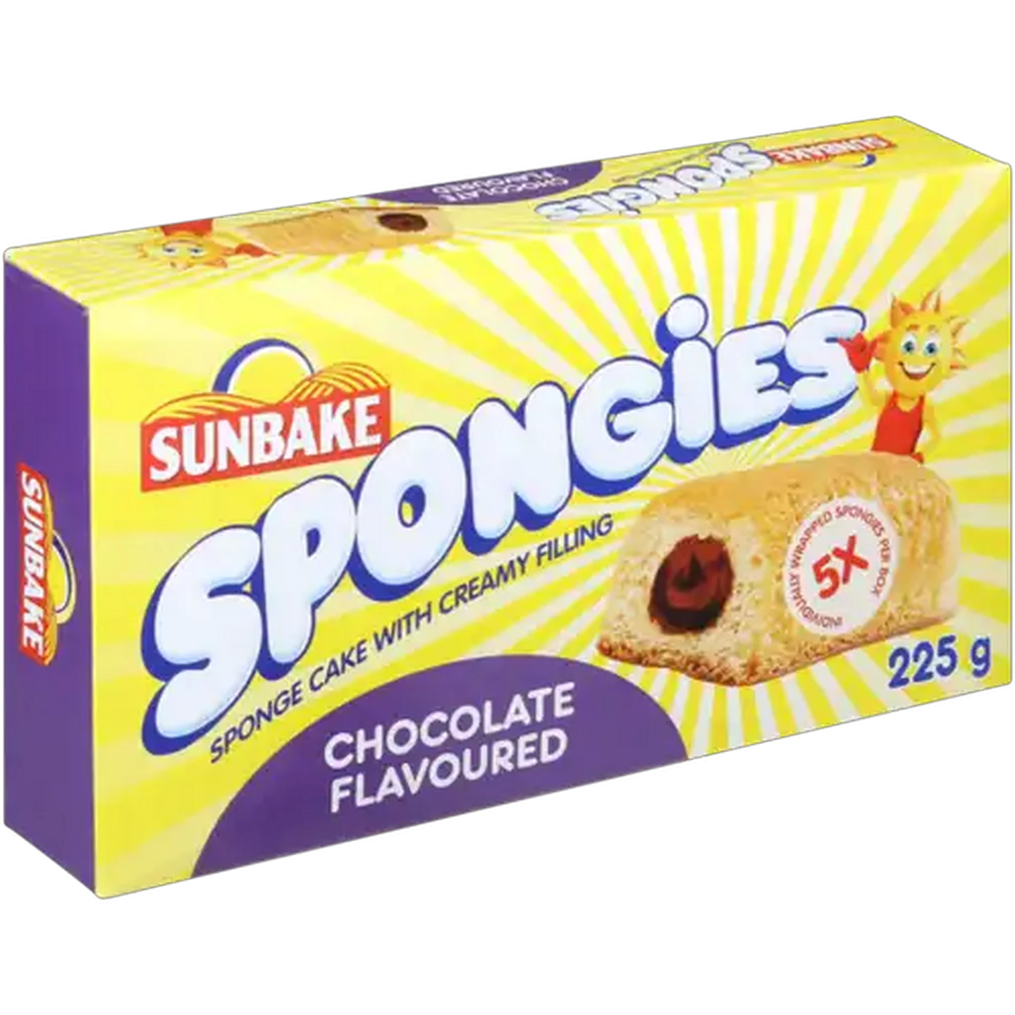 Image of Sunbake Mini Chocolate Spongies 5 Pack