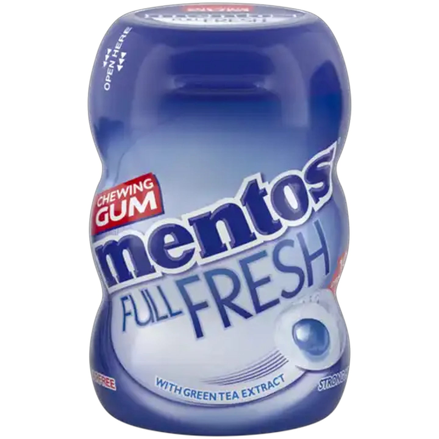 Image of Mentos Pure Fresh Strong Mint With Green Tea Chewing Gum 10 Pack