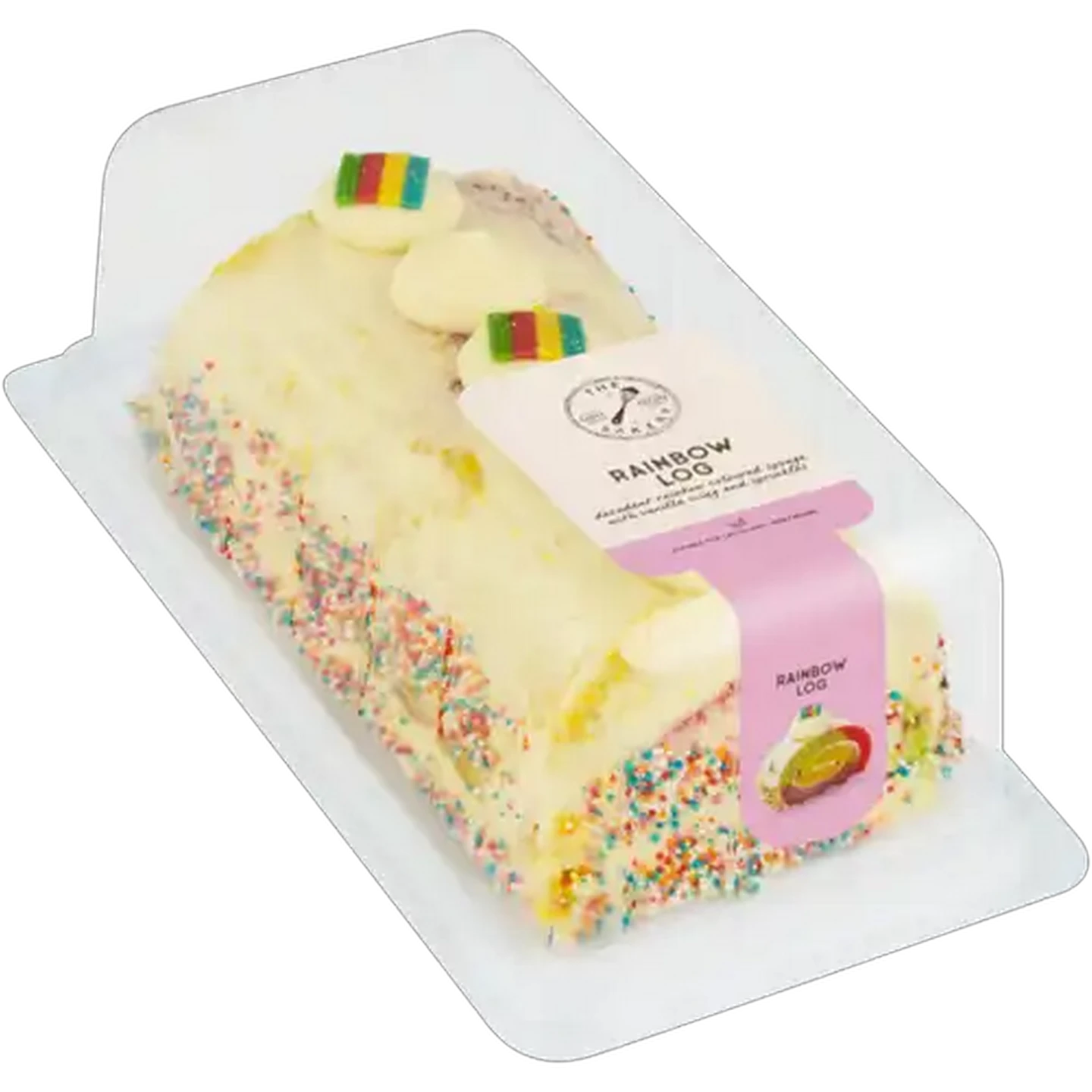 Image of The Bakery Rainbow Log Cake