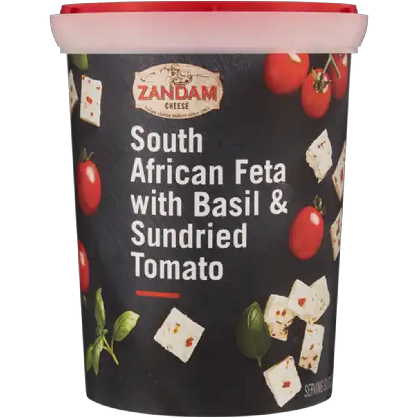 Image of Zandam Cheese South African Feta Cheese with Basil & Sundried Tomato 700g