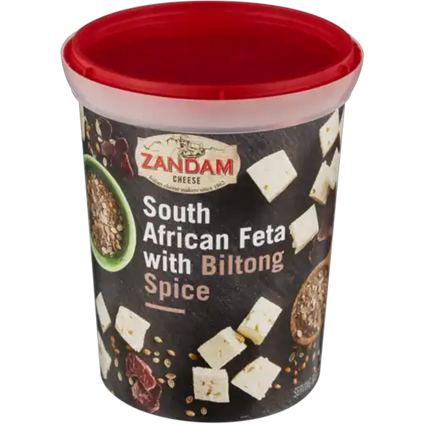 Image of Zandam Cheese South African Feta Cheese with Basil & Sundried Tomato 700g