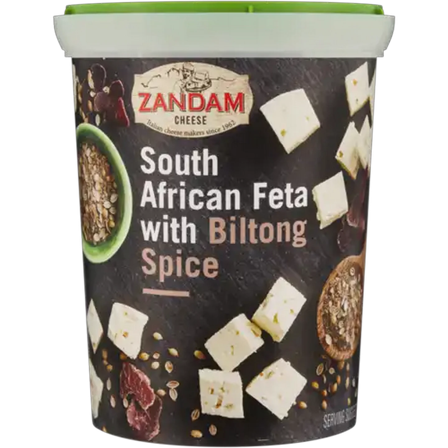 Image of Zandam Cheese South African Feta Cheese with Biltong Spice 700g