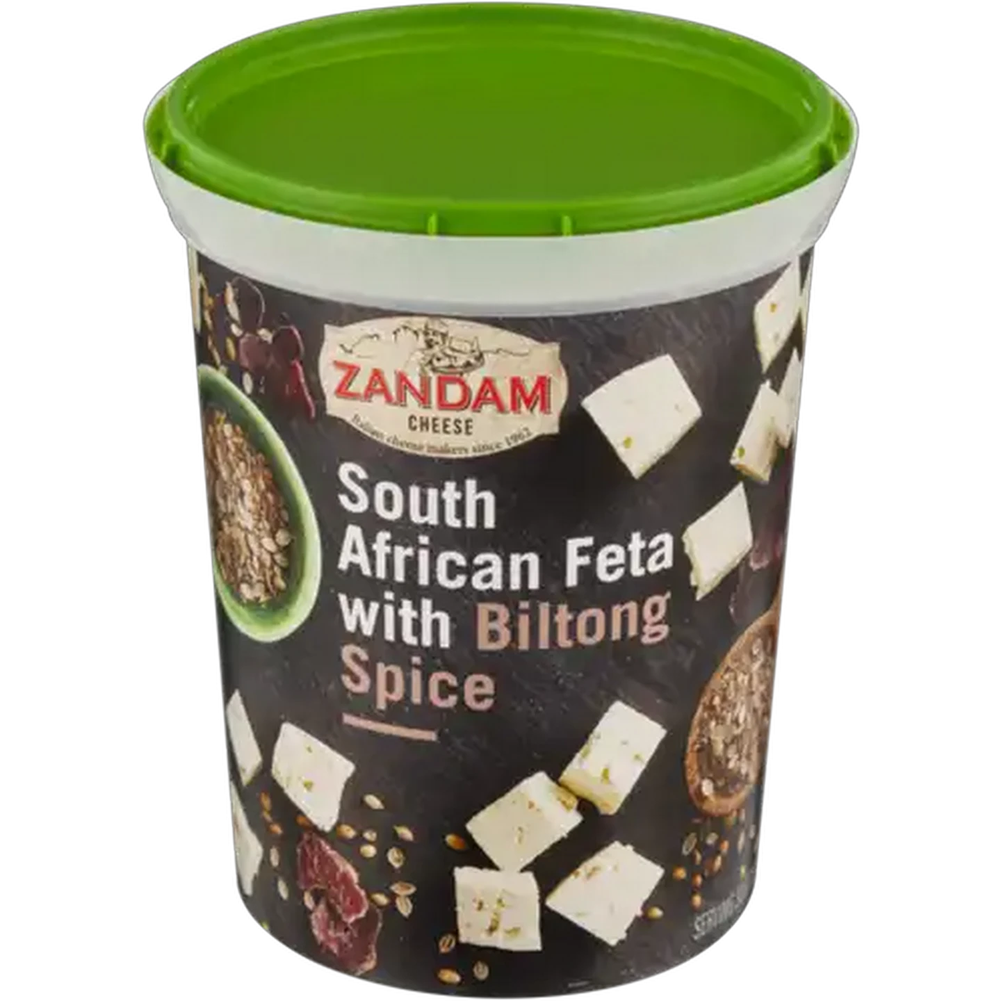 Image of Zandam Cheese South African Feta Cheese with Biltong Spice 700g