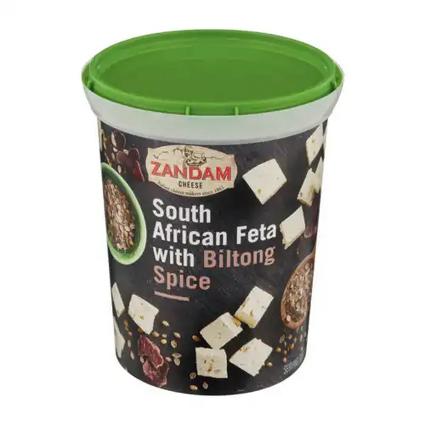 Image of Zandam Cheese South African Feta Cheese with Biltong Spice 700g