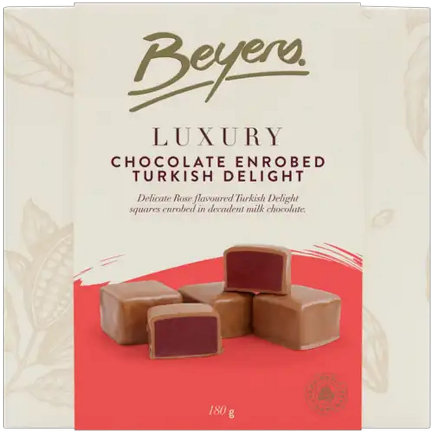 Image of Beyers Luxury Chocolate Enrobed Turkish Delight 180g