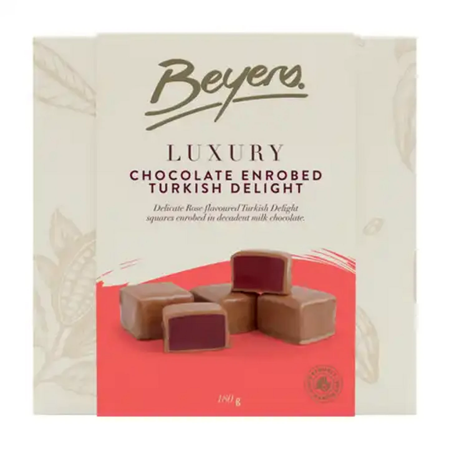 Image of Beyers Luxury Chocolate Enrobed Turkish Delight 180g