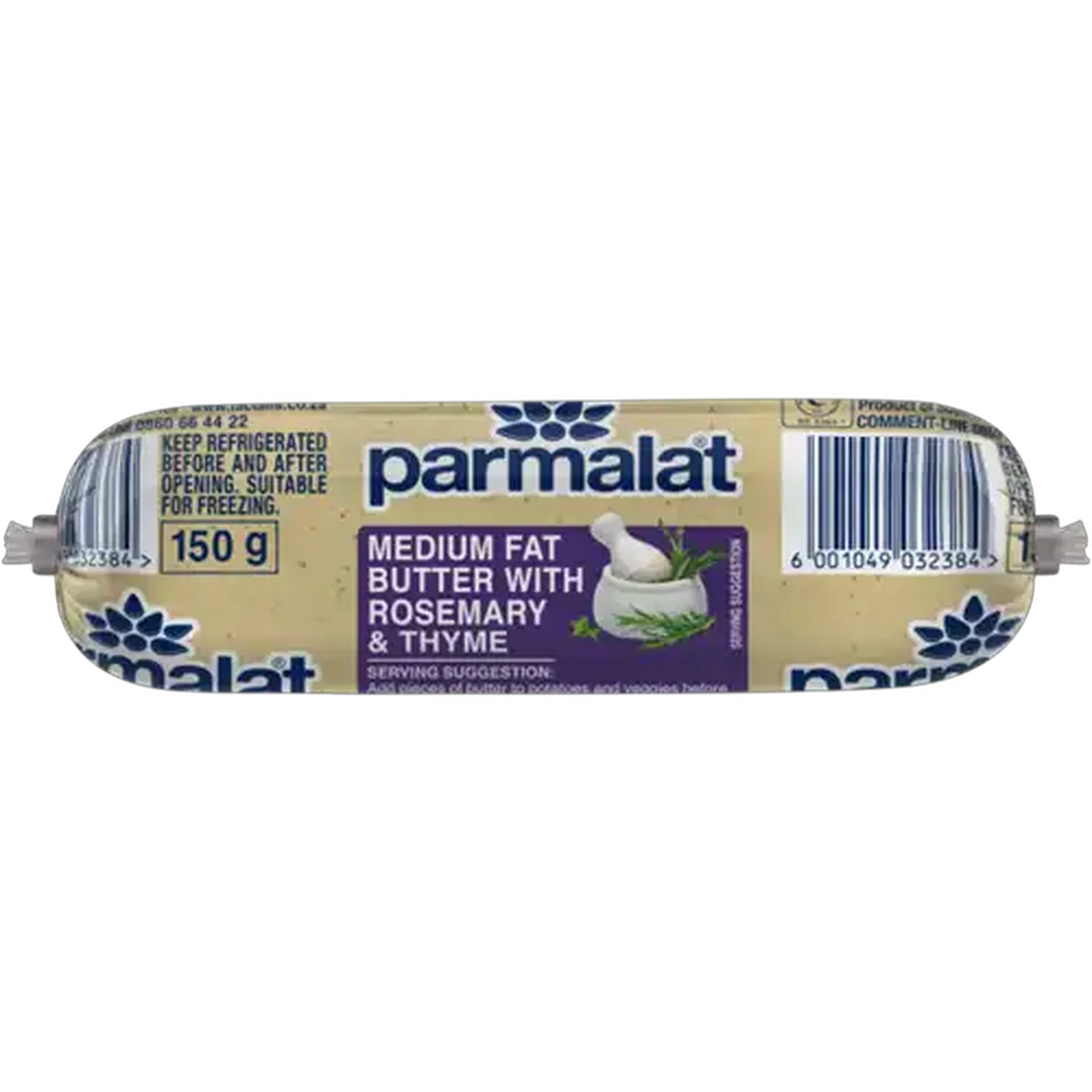 Image of Parmalat Rosemary & Thyme Medium Fat Butter 150g