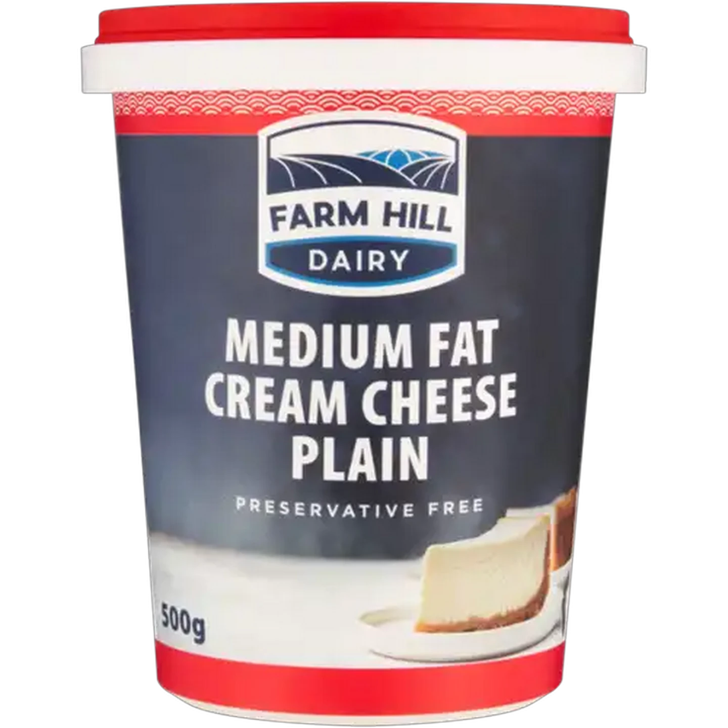 Image of Farm Hill Dairy Plain Medium Fat Cream Cheese 500g
