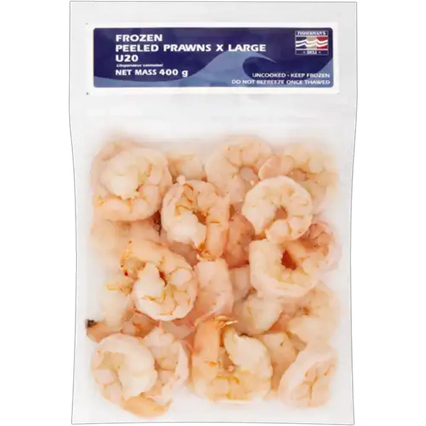 Image of Fisherman's Deli Frozen Extra Large Peeled Prawns 400g