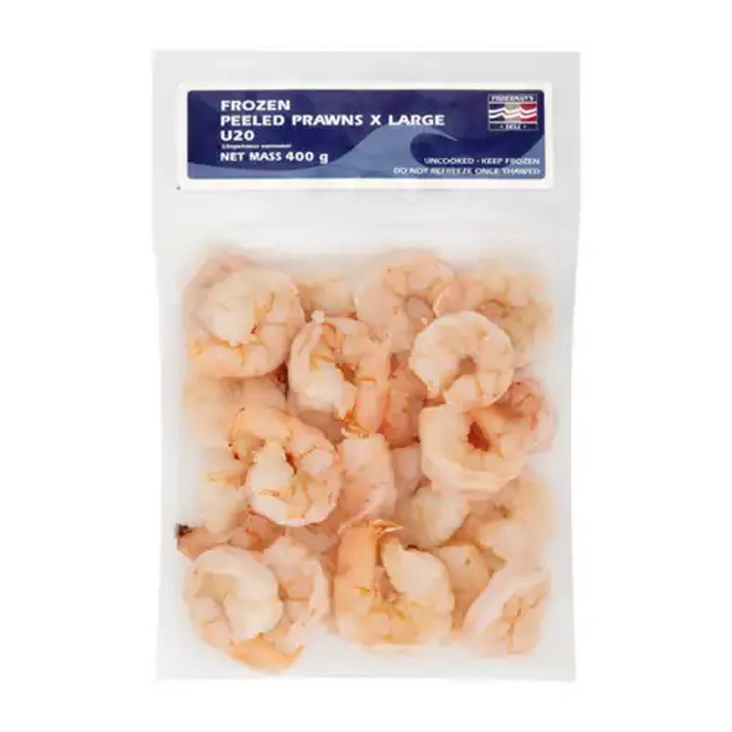 Image of Fisherman's Deli Frozen Extra Large Peeled Prawns 400g