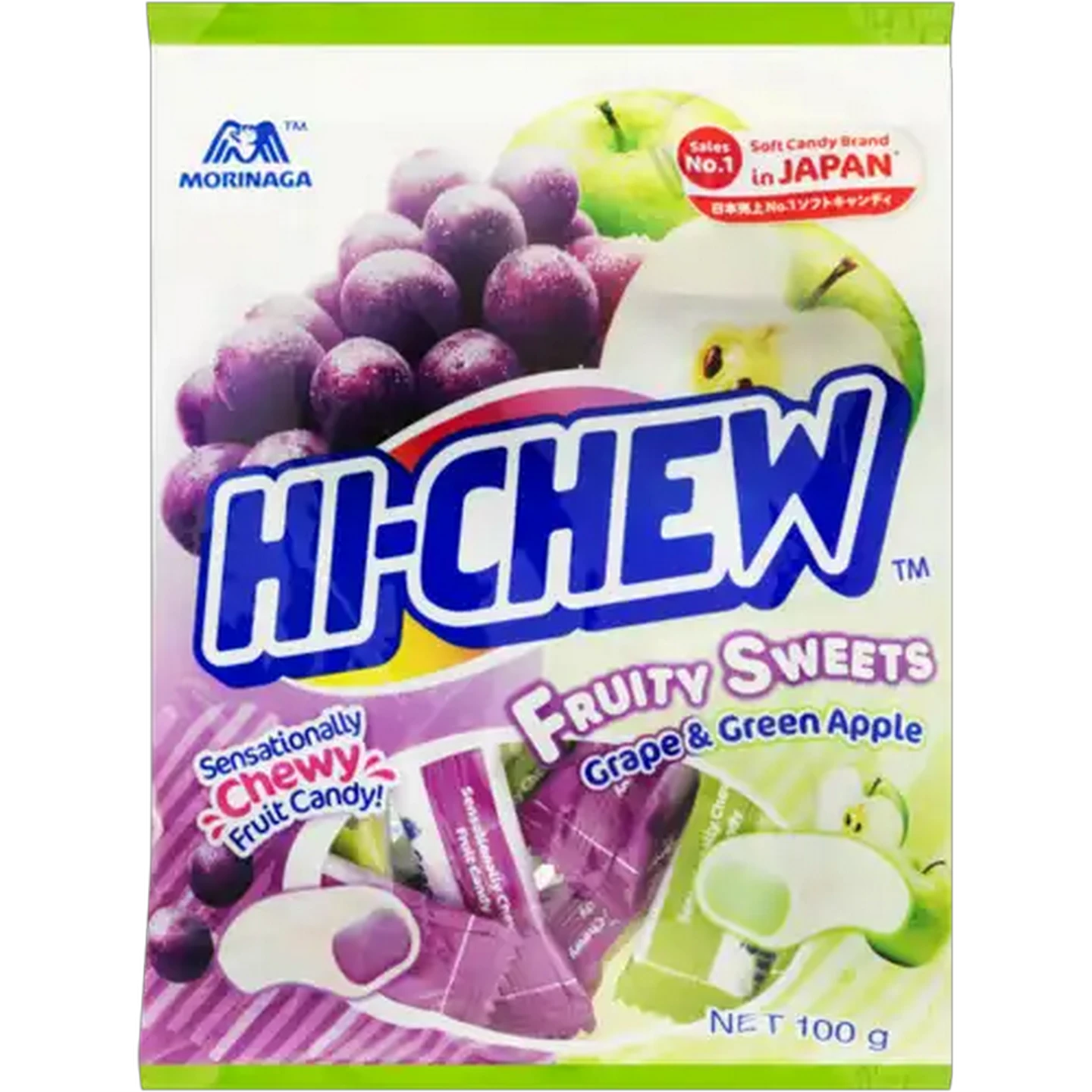 Image of Hi-Chew Grape & Green Apple Fruit Candy 100g