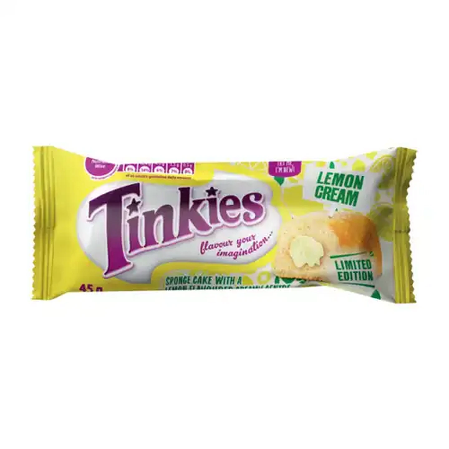 Image of Tinkies Lemon Cream Sponge Cake 45g