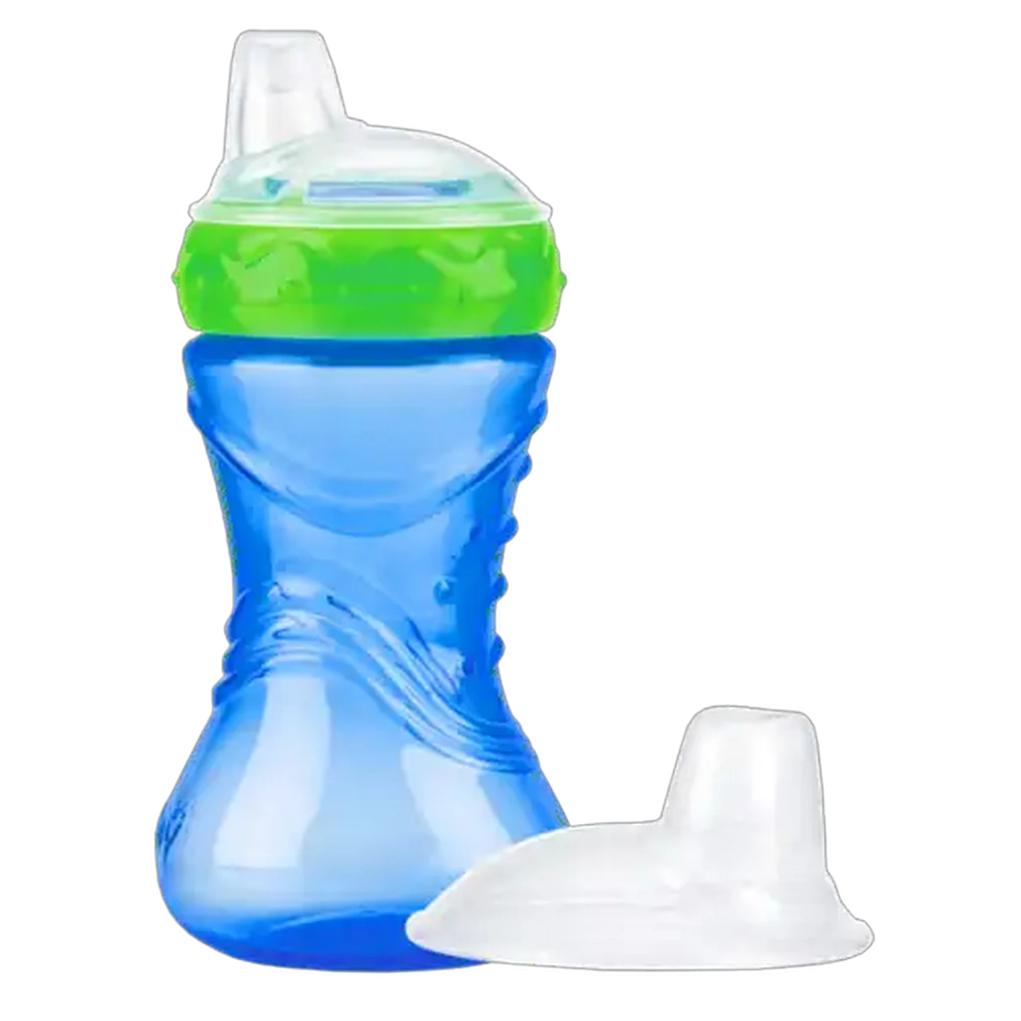 Image of Nûby Blue Easy Waves Soft Spout Cup 6 Months +