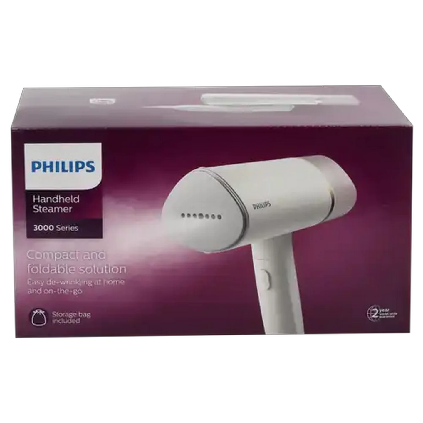 Image of Philips 3000 Series White Handheld Garment Steamer 1000W