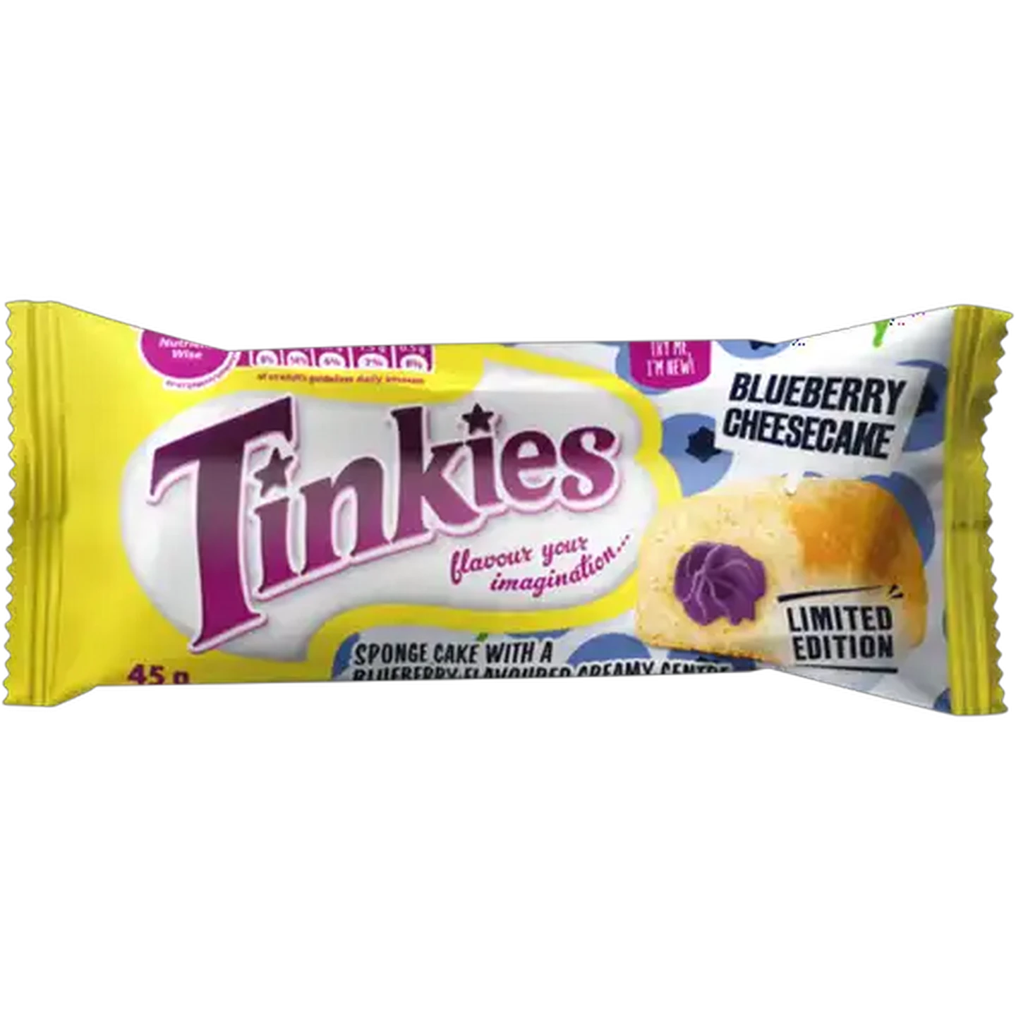 Image of Tinkies Blueberry Cheesecake Flavoured Sponge Cake 45g