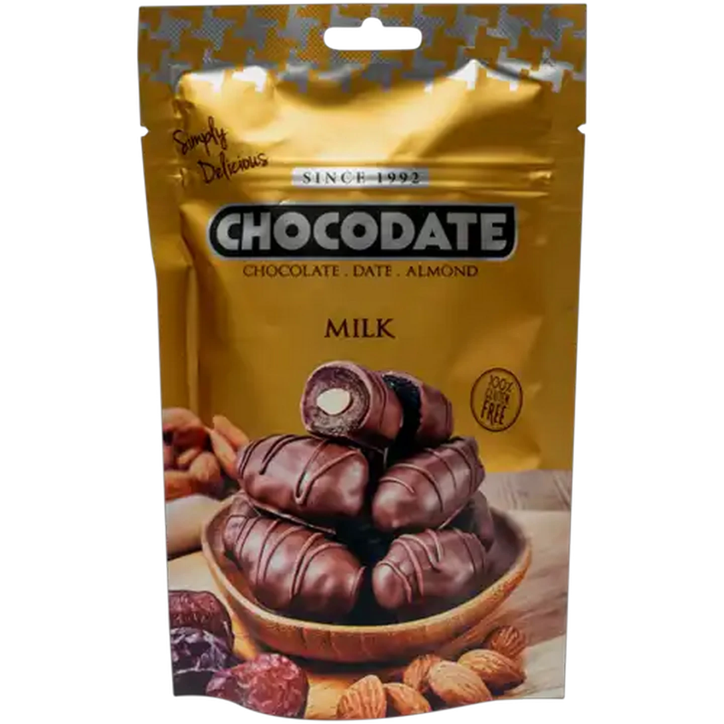 Image of Chocodate Milk Chocolate Almond Stuffed Date 70g