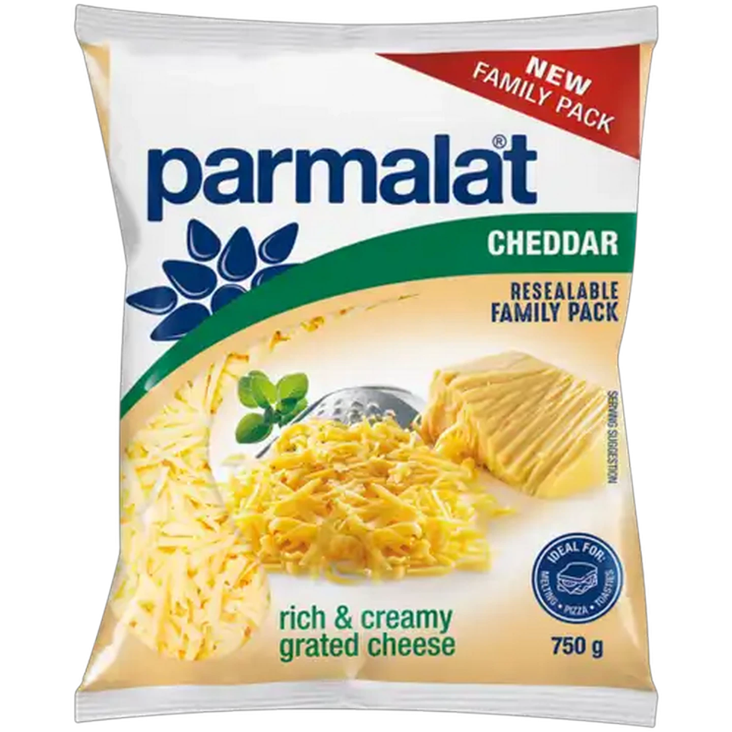 Image of Parmalat Grated Cheddar Cheese 750g