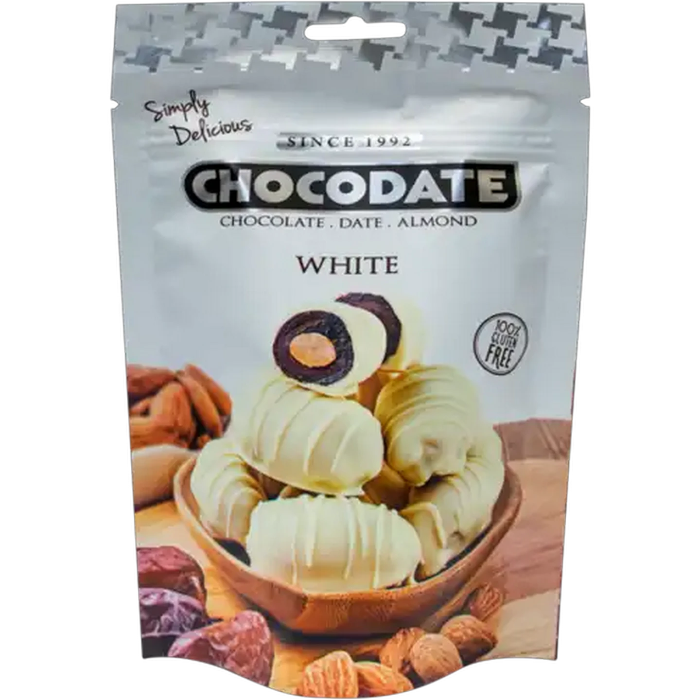 Image of Chocodate White Chocolate Almond Stuffed Date 70g